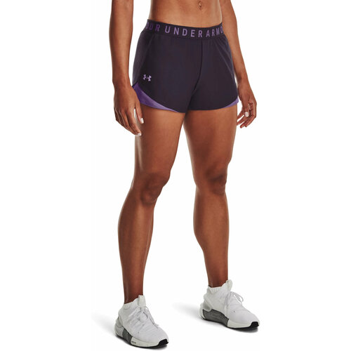 женские спортивные шорты under armour, фиолетовые