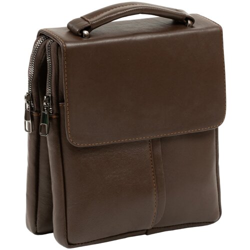 мужская сумка через плечо unvers leather istanbul, коричневая