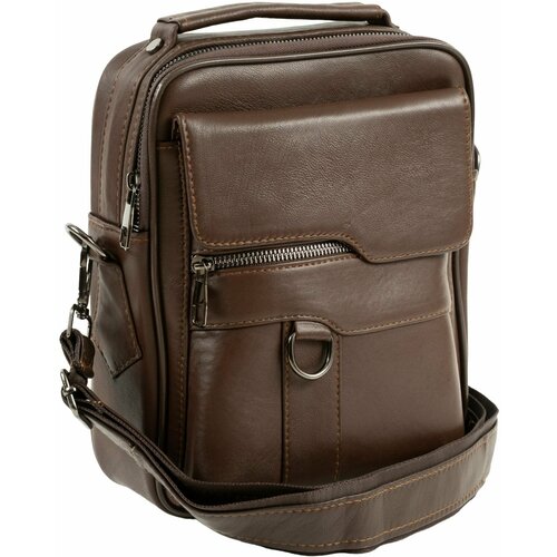 мужская сумка через плечо unvers leather istanbul, коричневая