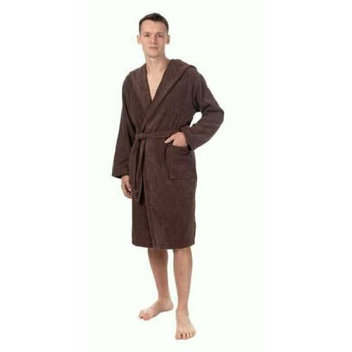 мужской халат cleanelly, коричневый
