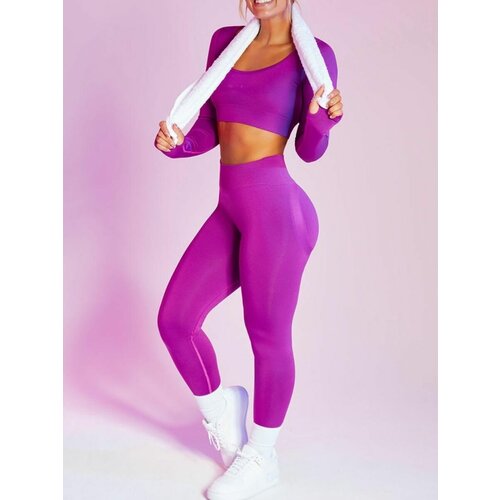 женский спортивный костюм denyu, фиолетовый