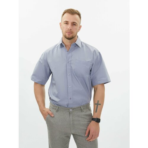 мужская свободные рубашка abercrombie & fitch, сиреневая