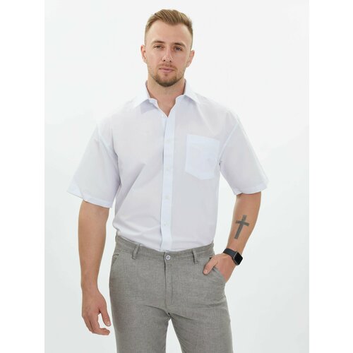 мужская свободные рубашка abercrombie & fitch, белая