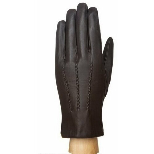мужские кожаные перчатки montego, коричневые