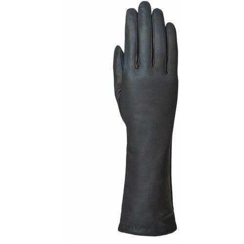 женские кожаные перчатки montego, серые