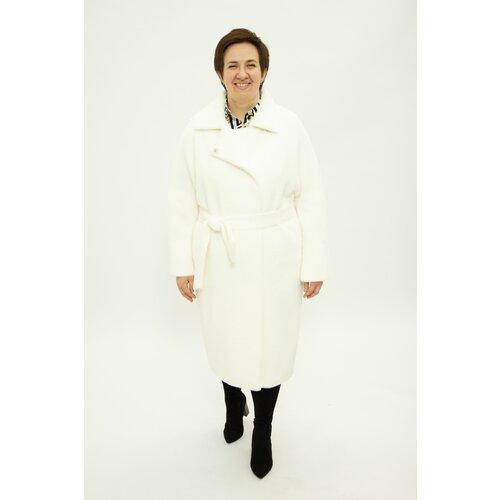 женское шерстяное пальто 365 clothes, белое