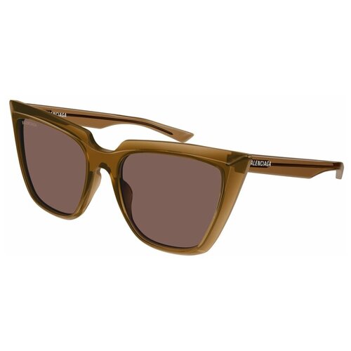 женские солнцезащитные очки balenciaga, коричневые