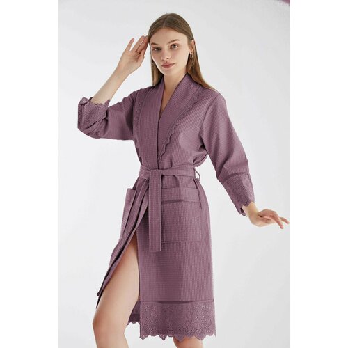 женский халат nusa, фиолетовый
