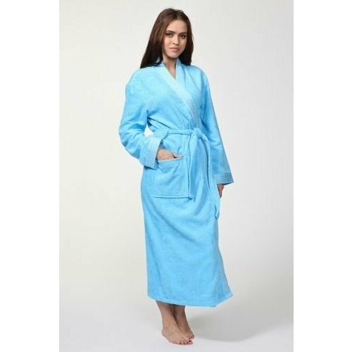 женский халат cleanelly, голубой