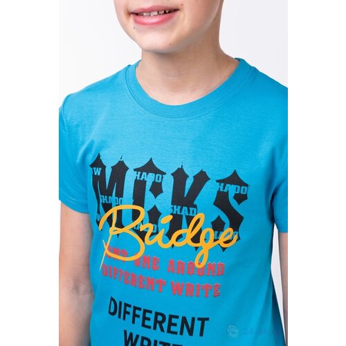 футболка bonito kids для мальчика, бирюзовая