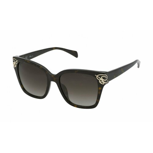 женские солнцезащитные очки blumarine, коричневые