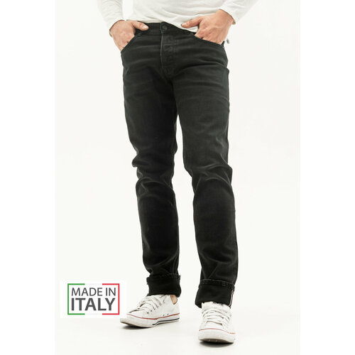 мужские зауженные джинсы the.nim standard, черные