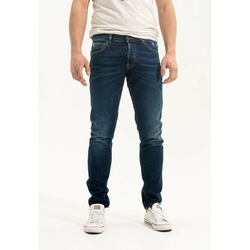 мужские зауженные джинсы the.nim standard, синие