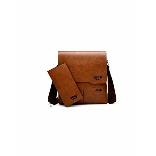 мужская сумка через плечо koreayar, коричневая