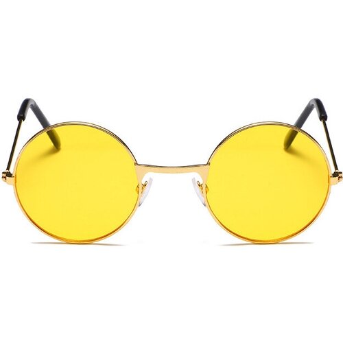 круглые солнцезащитные очки нет бренда, желтые