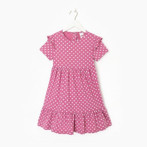 платье мини ивашка для девочки, розовое