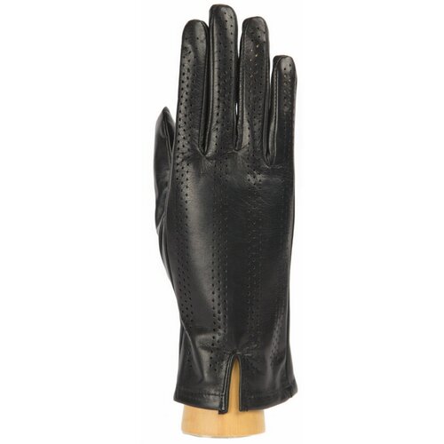 женские кожаные перчатки montego, черные