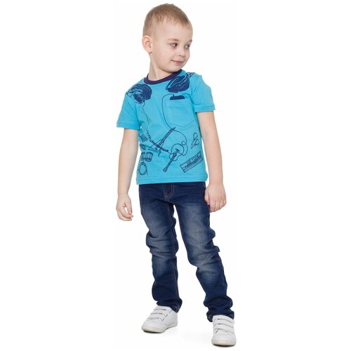 футболка alena для мальчика, синяя