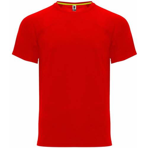 мужская футболка с круглым вырезом roly, красная