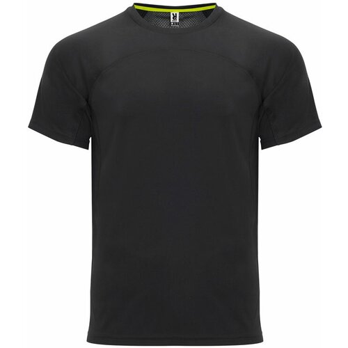 мужская футболка с круглым вырезом roly, черная