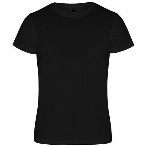 мужская футболка с коротким рукавом roly, черная