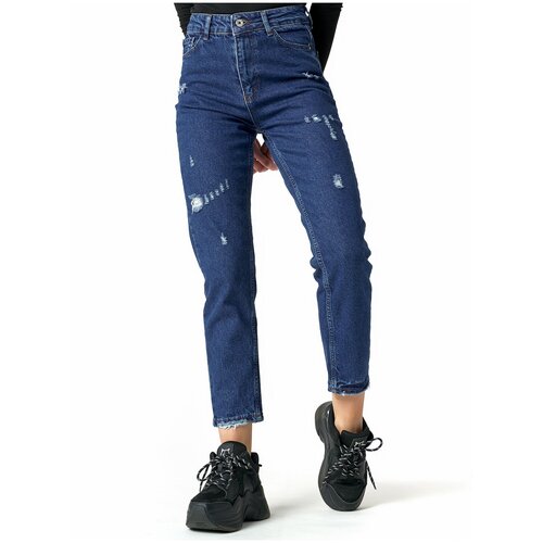 женские джинсы бойфренд нет бренда, синие