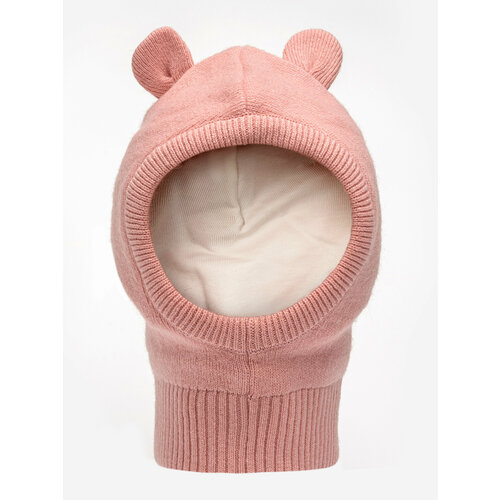 вязаные шапка orso bianco для девочки, розовая