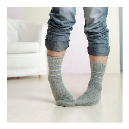 мужские носки бабушкины носки, серые