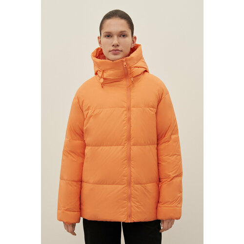женская куртка стеганные finn flare, оранжевая