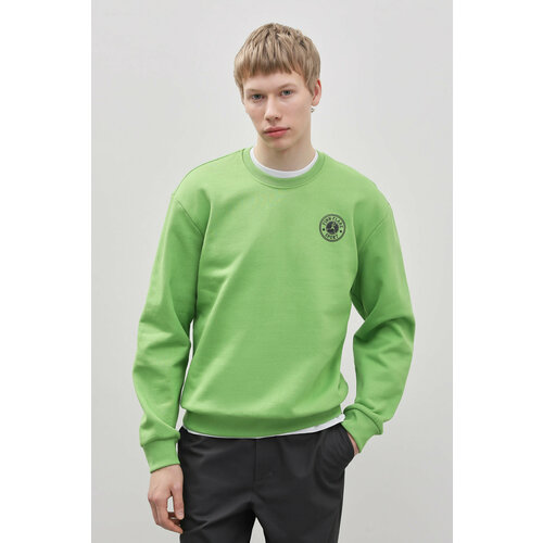 мужской свитер с круглым вырезом finn flare, зеленый