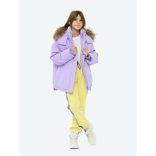 куртка vitacci для девочки, фиолетовая