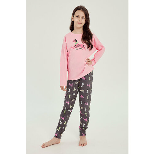 пижама taro для девочки, розовая