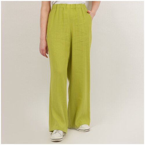 женские брюки клеш fabretti, зеленые