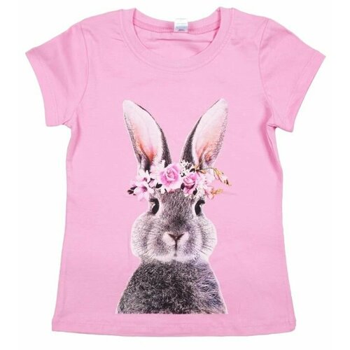 футболка bonito kids для девочки, розовая