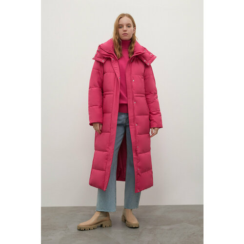 женская куртка стеганные finn flare, розовая