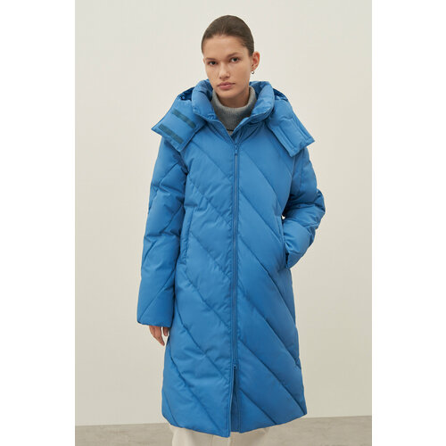 женская куртка стеганные finn flare, голубая
