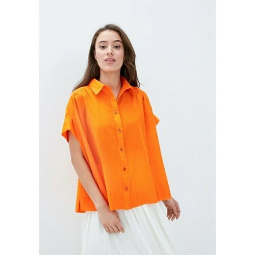 женская рубашка gabriela, оранжевая