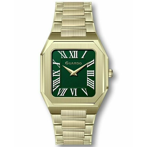 мужские часы guardo, зеленые