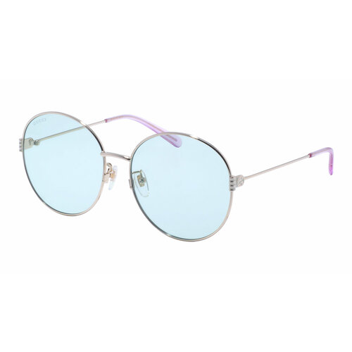 женские круглые солнцезащитные очки gucci, голубые
