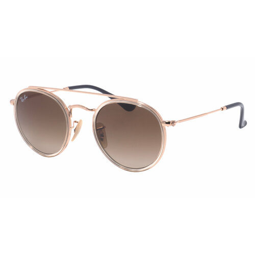 круглые солнцезащитные очки ray ban, коричневые