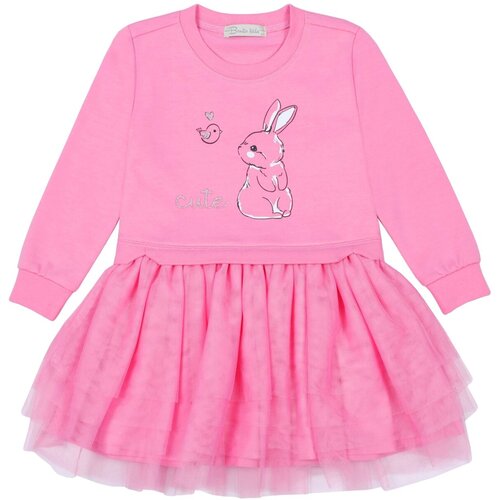 платье макси bonito kids для девочки, розовое