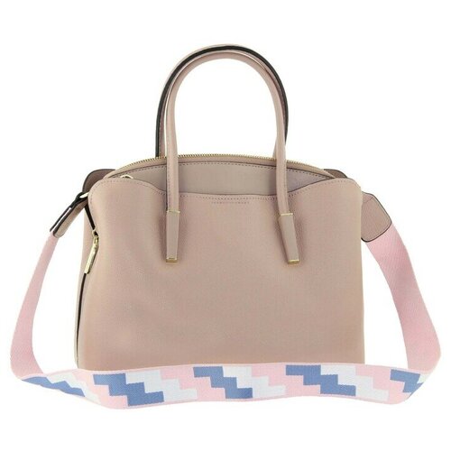 женская кожаные сумка lemoor, розовая