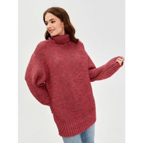 женский свитер удлиненные cruiser, бордовый