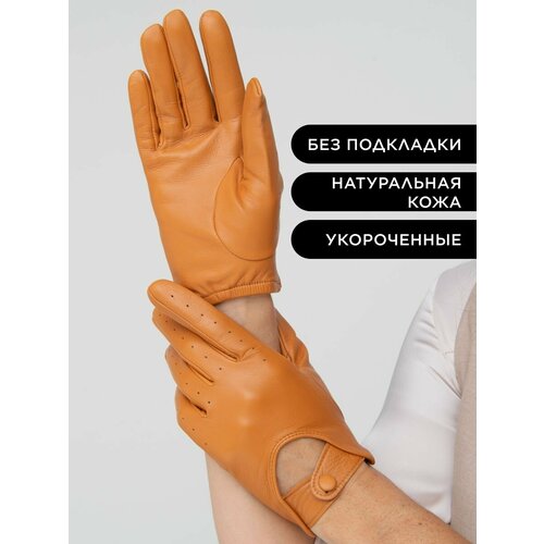 женские кожаные перчатки chansler, коричневые