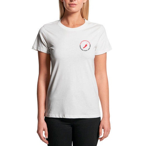 женская футболка с коротким рукавом idol merch, белая