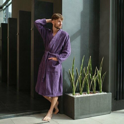 мужской халат lovelife, фиолетовый
