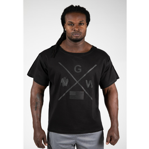 мужская футболка с круглым вырезом gorilla wear, черная