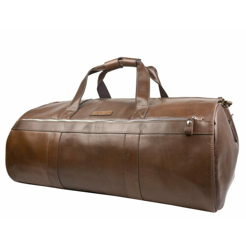 мужская кожаные сумка carlo gattini, коричневая