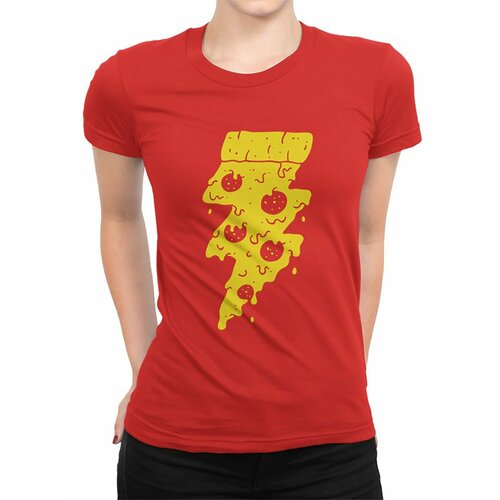 женская футболка с принтом design heroes, красная