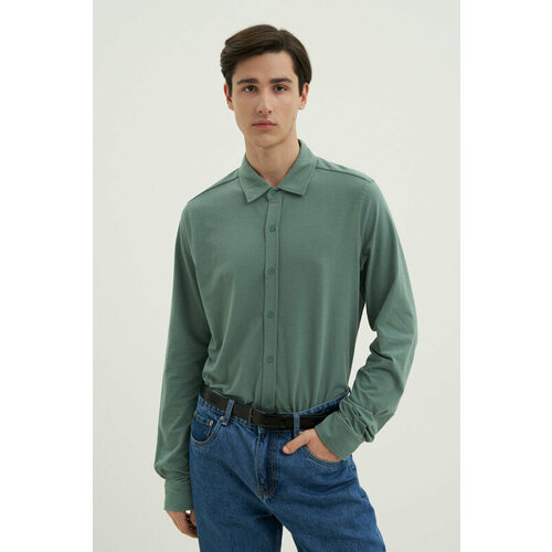 мужская рубашка finn flare, зеленая